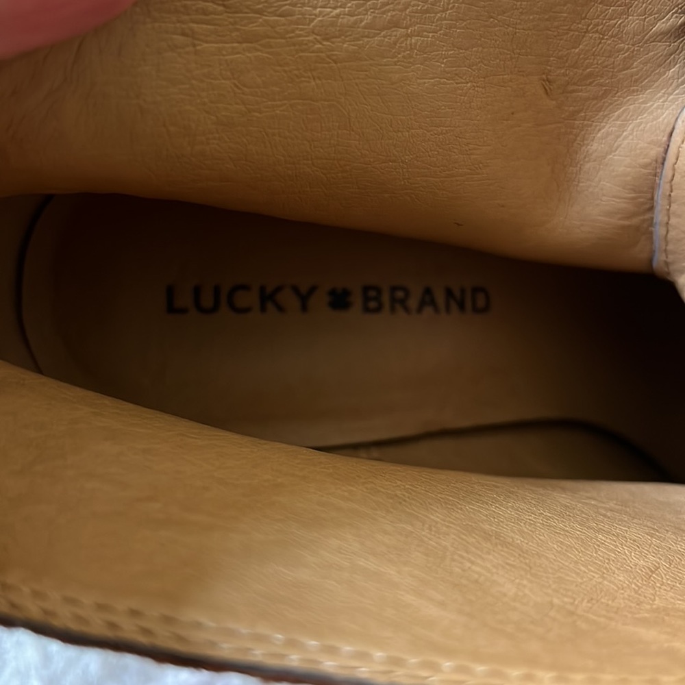 Lucky Brand lace up wedge booties. - Picture 12 of 15